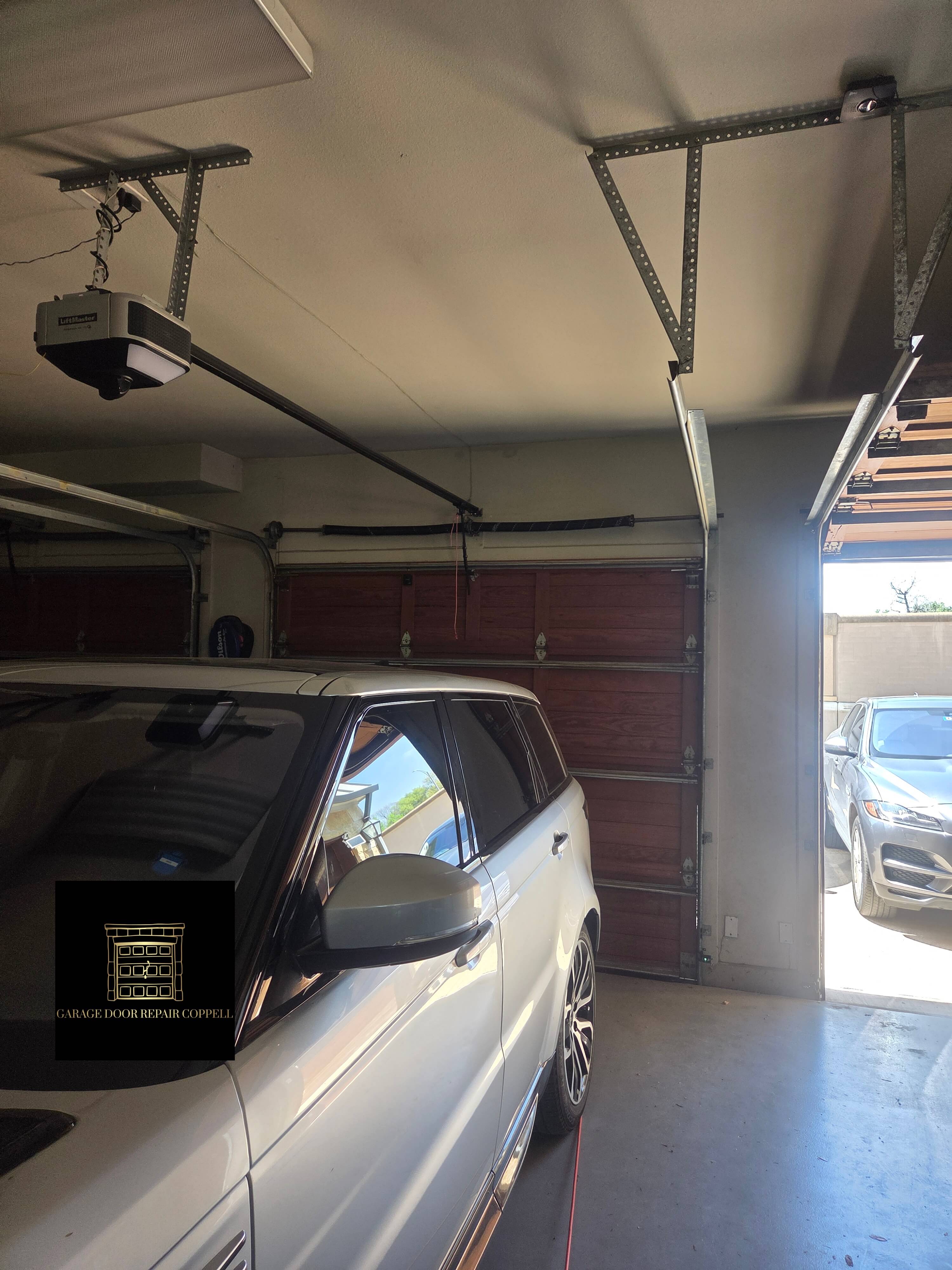 liftmaster opener install wood door